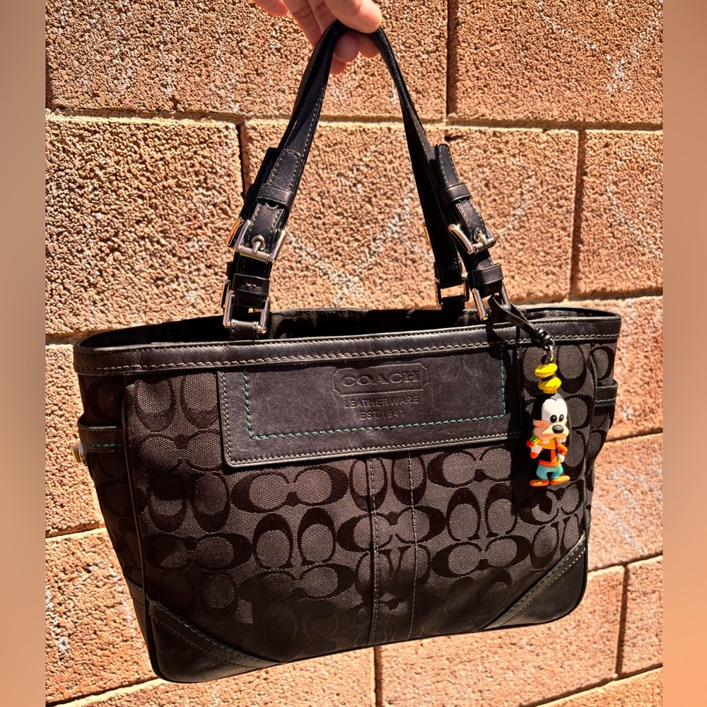 Y2K Coach Signature Jaquard Gallery tote